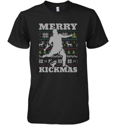 NFL Football SportsTeam Kicker Kickmas Funny Ugly Christmas Xmas Men's Premium T-Shirt