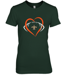 NFL New Orleans Saints Heart Love Football Women's Premium T-Shirt Women's Premium T-Shirt - jonhlittlestore88