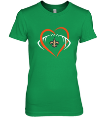 NFL New Orleans Saints Heart Love Football Women's Premium T-Shirt Women's Premium T-Shirt - jonhlittlestore88