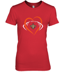 NFL New Orleans Saints Heart Love Football Women's Premium T-Shirt Women's Premium T-Shirt - jonhlittlestore88
