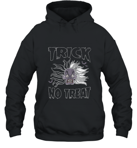 Disney Dalmatians Cruella Trick No Treat Halloween Hooded Sweatshirt Hooded Sweatshirt / Black / S Hooded Sweatshirt - jonhlittlestore88