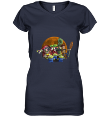Disney Pixar Toy Story Halloween Moon Group Women's V-Neck T-Shirt Women's V-Neck T-Shirt - jonhlittlestore88