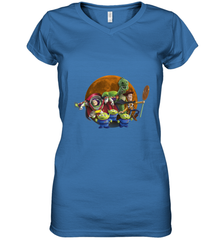 Disney Pixar Toy Story Halloween Moon Group Women's V-Neck T-Shirt Women's V-Neck T-Shirt - jonhlittlestore88