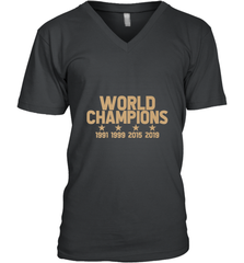 Us women's soccer team win world champions 4 four title 2019 Men's V-Neck Men's V-Neck - jonhlittlestore88