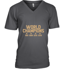 Us women's soccer team win world champions 4 four title 2019 Men's V-Neck Men's V-Neck - jonhlittlestore88