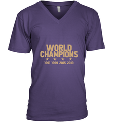 Us women's soccer team win world champions 4 four title 2019 Men's V-Neck Men's V-Neck - jonhlittlestore88