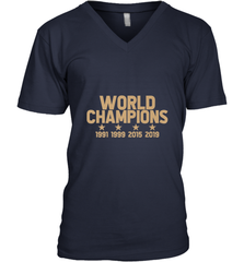 Us women's soccer team win world champions 4 four title 2019 Men's V-Neck Men's V-Neck - jonhlittlestore88