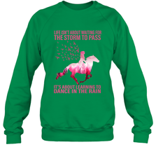 Life Is Not About Waiting Breast Cancer Hippie Peace Horse Crewneck Sweatshirt Crewneck Sweatshirt - jonhlittlestore88