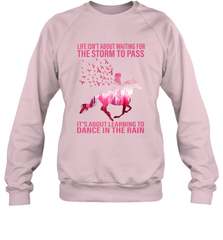 Life Is Not About Waiting Breast Cancer Hippie Peace Horse Crewneck Sweatshirt Crewneck Sweatshirt - jonhlittlestore88