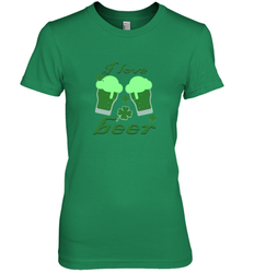 I love beer Lucky st patricks day shirt Women's Premium T-Shirt