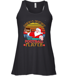 NFL Santa Favorite Football Player Funny Christmas Funny Women's Racerback Tank