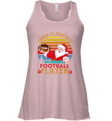 NFL Santa Favorite Football Player Funny Christmas Funny Women's Racerback Tank Women's Racerback Tank - jonhlittlestore88