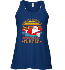 NFL Santa Favorite Football Player Funny Christmas Funny Women's Racerback Tank Women's Racerback Tank - jonhlittlestore88