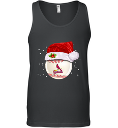 St. Louis Cardinals Logo Baseball Ball Christmas Santa Hat Xmas Sport Funny Snow Men's Tank Top