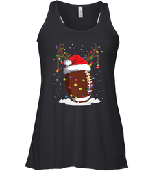 NFL Christmas Football Reindeer Funny Santa Hat Xmas Kids Gift Women's Racerback Tank