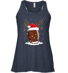NFL Christmas Football Reindeer Funny Santa Hat Xmas Kids Gift Women's Racerback Tank Women's Racerback Tank - jonhlittlestore88
