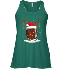 NFL Christmas Football Reindeer Funny Santa Hat Xmas Kids Gift Women's Racerback Tank Women's Racerback Tank - jonhlittlestore88