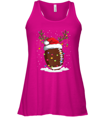 NFL Christmas Football Reindeer Funny Santa Hat Xmas Kids Gift Women's Racerback Tank Women's Racerback Tank - jonhlittlestore88