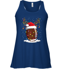 NFL Christmas Football Reindeer Funny Santa Hat Xmas Kids Gift Women's Racerback Tank Women's Racerback Tank - jonhlittlestore88
