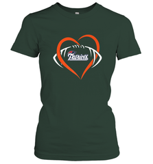 NFL New England Patriots Heart Love Football Women's T-Shirt Women's T-Shirt - jonhlittlestore88