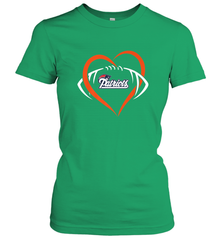 NFL New England Patriots Heart Love Football Women's T-Shirt Women's T-Shirt - jonhlittlestore88