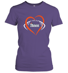 NFL New England Patriots Heart Love Football Women's T-Shirt Women's T-Shirt - jonhlittlestore88