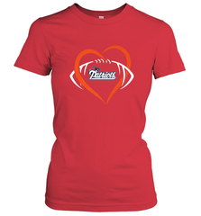 NFL New England Patriots Heart Love Football Women's T-Shirt Women's T-Shirt - jonhlittlestore88