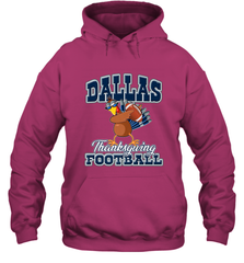 Dallas Thanksgiving Day Funny Turkey Playing Texas Football Premium T Shirt Hooded Sweatshirt Hooded Sweatshirt - jonhlittlestore88