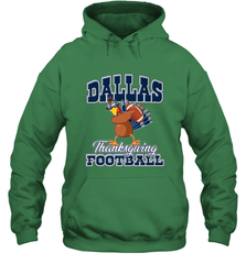 Dallas Thanksgiving Day Funny Turkey Playing Texas Football Premium T Shirt Hooded Sweatshirt Hooded Sweatshirt - jonhlittlestore88