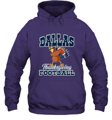 Dallas Thanksgiving Day Funny Turkey Playing Texas Football Premium T Shirt Hooded Sweatshirt Hooded Sweatshirt - jonhlittlestore88
