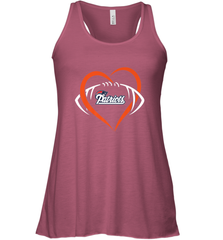 NFL New England Patriots Heart Love Football Women's Racerback Tank Women's Racerback Tank - jonhlittlestore88