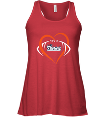 NFL New England Patriots Heart Love Football Women's Racerback Tank Women's Racerback Tank - jonhlittlestore88
