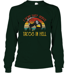 Vintage I Hope They Serve Tacos In Hell Halloween Costume Long Sleeve T-Shirt Long Sleeve T-Shirt - jonhlittlestore88