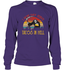 Vintage I Hope They Serve Tacos In Hell Halloween Costume Long Sleeve T-Shirt Long Sleeve T-Shirt - jonhlittlestore88
