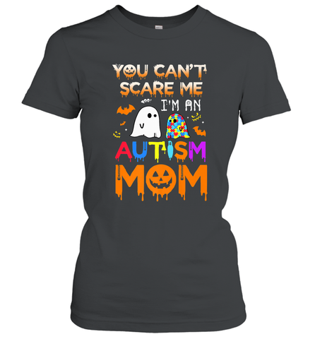 You Can't Scare Me I'm An Autism Mom Ghost Awareness Funny Women's T-Shirt Women's T-Shirt / Black / S Women's T-Shirt - jonhlittlestore88