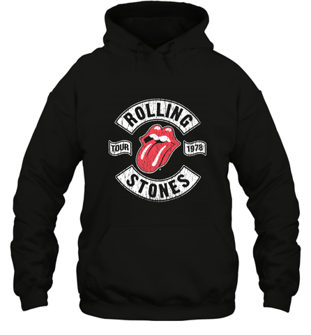 Mens The Rolling Stones Tour 1978 Hooded Sweatshirt Hooded Sweatshirt / Black / S Hooded Sweatshirt - jonhlittlestore88