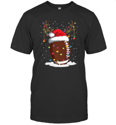 NFL Christmas Football Reindeer Funny Santa Hat Xmas Kids Gift Men's T-Shirt