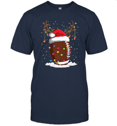 NFL Christmas Football Reindeer Funny Santa Hat Xmas Kids Gift Men's T-Shirt