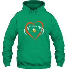 NFL Minnesota Vikings Heart Love Football Hooded Sweatshirt Hooded Sweatshirt - jonhlittlestore88