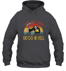 Vintage I Hope They Serve Tacos In Hell Halloween Costume Hooded Sweatshirt Hooded Sweatshirt - jonhlittlestore88