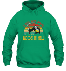 Vintage I Hope They Serve Tacos In Hell Halloween Costume Hooded Sweatshirt Hooded Sweatshirt - jonhlittlestore88