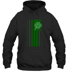 Lucky St. Patrick's Day Irish American Flag T Shirt Hooded Sweatshirt Hooded Sweatshirt - jonhlittlestore88