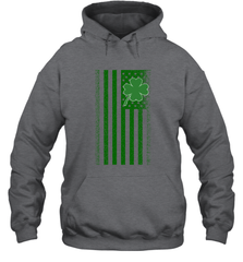 Lucky St. Patrick's Day Irish American Flag T Shirt Hooded Sweatshirt Hooded Sweatshirt - jonhlittlestore88
