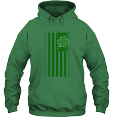 Lucky St. Patrick's Day Irish American Flag T Shirt Hooded Sweatshirt Hooded Sweatshirt - jonhlittlestore88