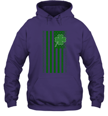 Lucky St. Patrick's Day Irish American Flag T Shirt Hooded Sweatshirt Hooded Sweatshirt - jonhlittlestore88
