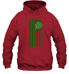 Lucky St. Patrick's Day Irish American Flag T Shirt Hooded Sweatshirt Hooded Sweatshirt - jonhlittlestore88