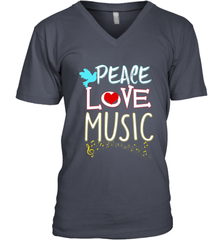 Peace Love Music Hippie Hipster Festival Men's V-Neck Men's V-Neck - jonhlittlestore88