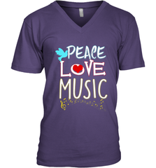 Peace Love Music Hippie Hipster Festival Men's V-Neck Men's V-Neck - jonhlittlestore88