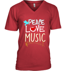 Peace Love Music Hippie Hipster Festival Men's V-Neck Men's V-Neck - jonhlittlestore88