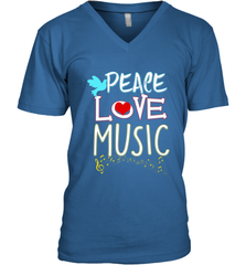 Peace Love Music Hippie Hipster Festival Men's V-Neck Men's V-Neck - jonhlittlestore88